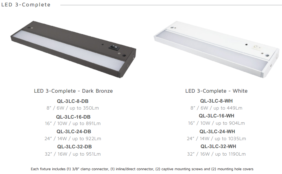 LED 3-Complete Undercabinet Light