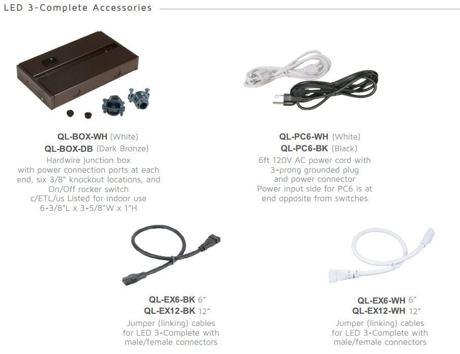 LED 3-Complete Undercabinet Light